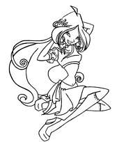 coloriage winx coquette